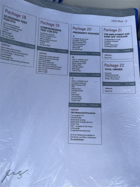 hi precision diagnostics price list|Routine Check Up Packages .